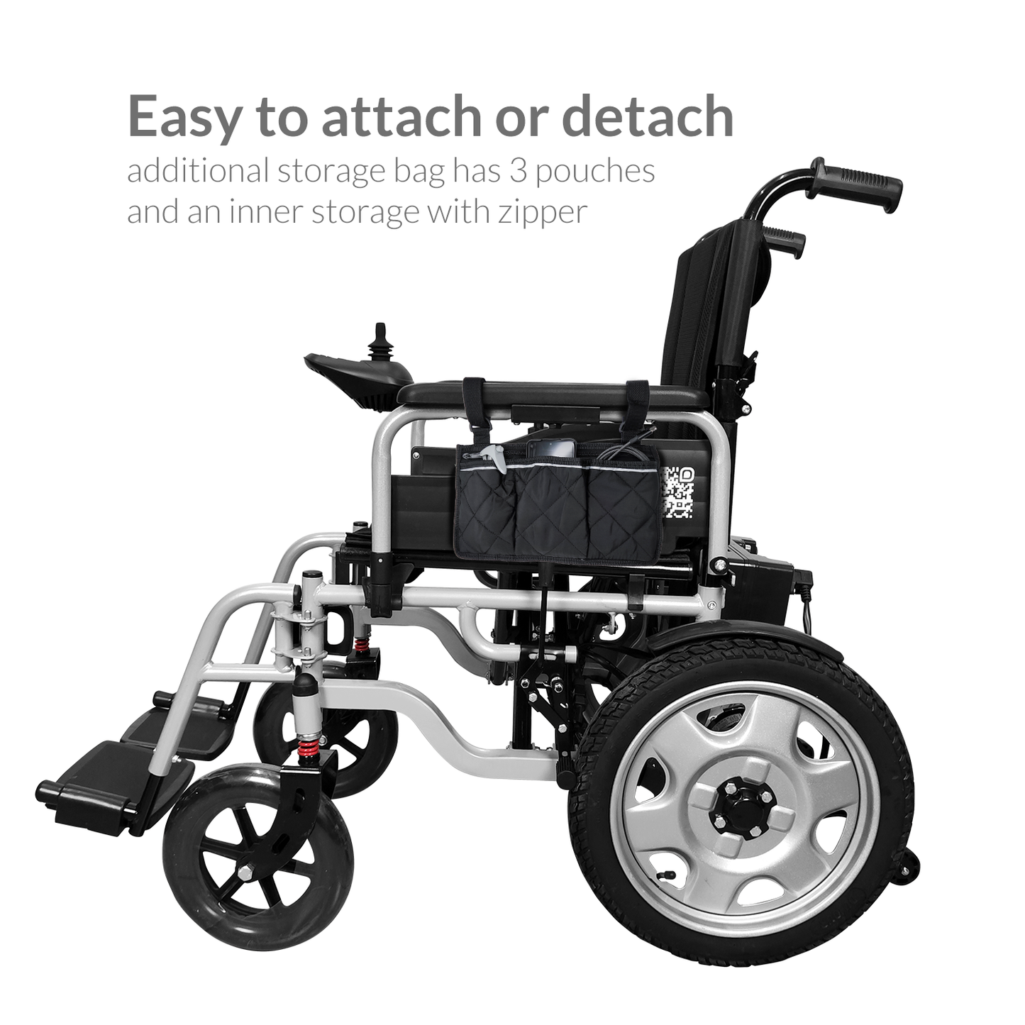 iCare attachable bag add-on accessory for Electric Wheelchair