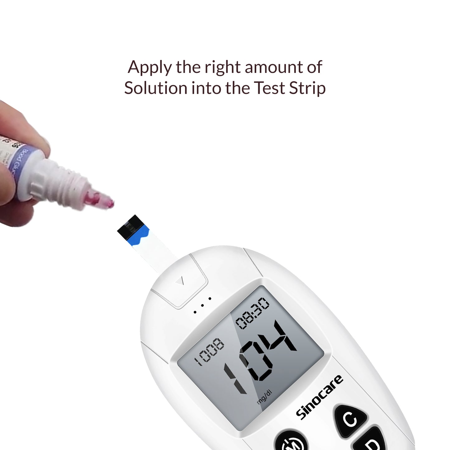 Sinocare Blood Glucose Control Solution Level 2 for Safe Accu Glucose Meter 4ml SA
