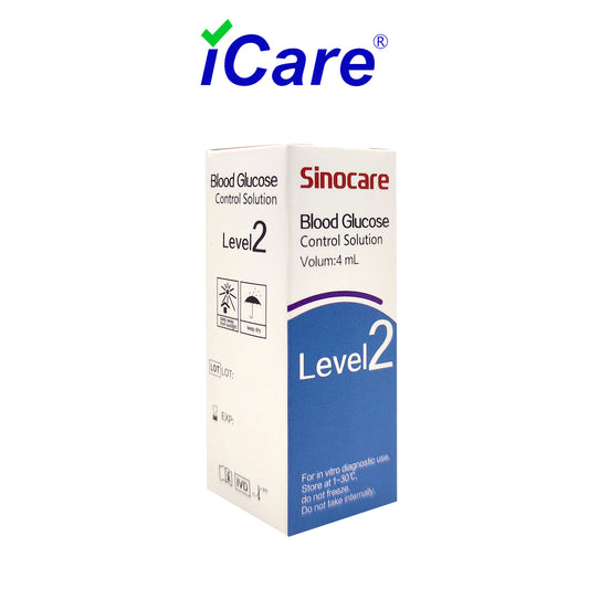 Sinocare Blood Glucose Control Solution Level 2 for Safe Accu Glucose Meter 4ml SA