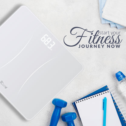 iCare HS001 WeightPro Health Scale with BMI Function, Ambient Temperature Display & Convertible Units