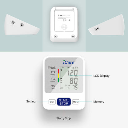 iCare® CK238 Automatic Digital Blood Pressure Monitor / Digital Sphygmomanometer  Small arm cuff 22-32cm
