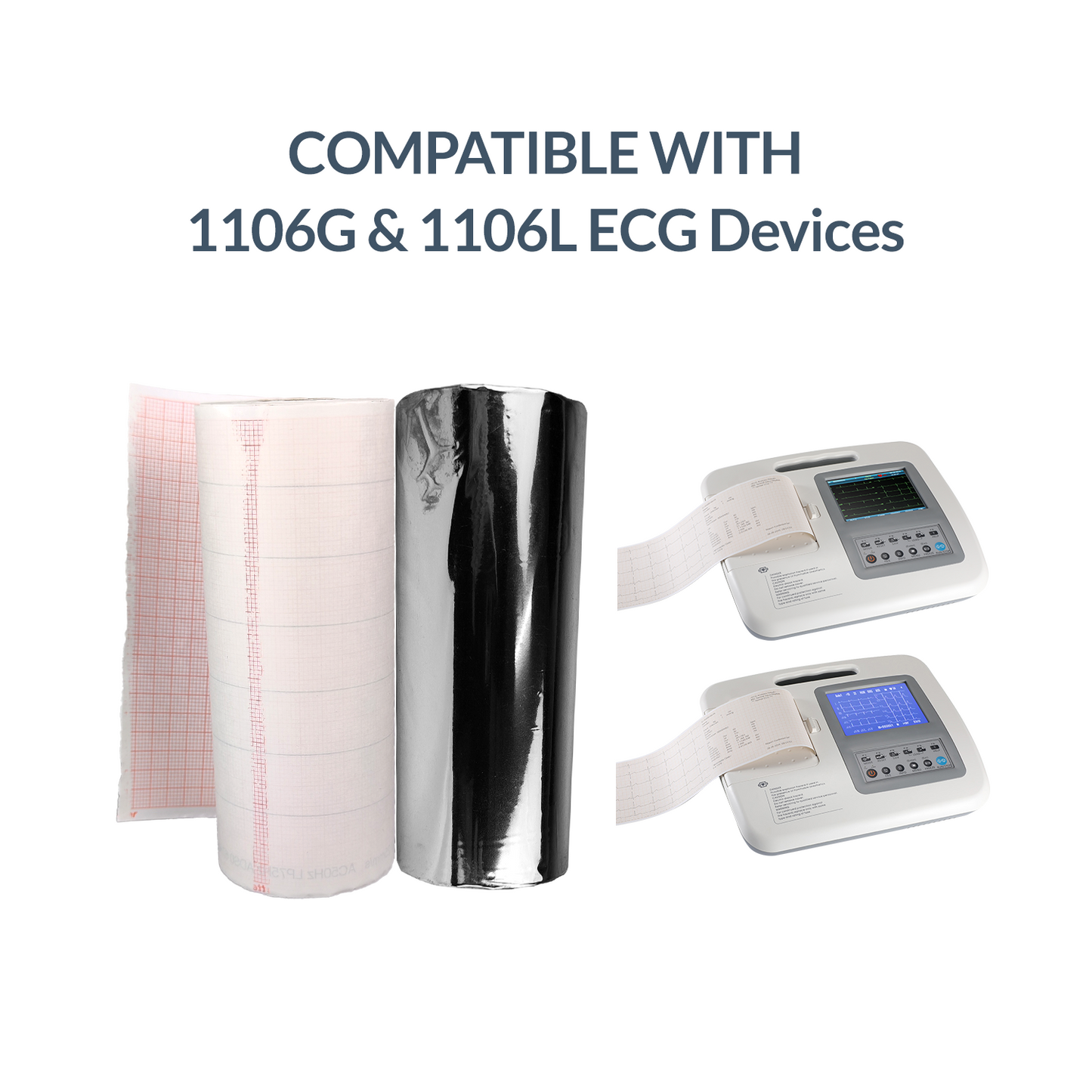 iCare® ECG Paper Rolls 112mm x 20m compatible with 1106g & 1106L ECG Device