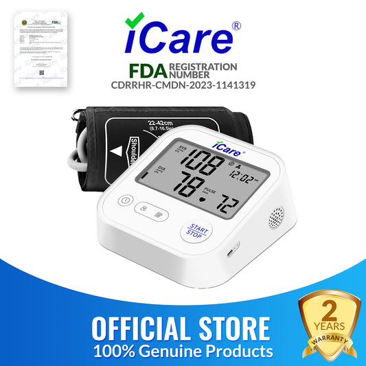 iCare® CK222 Automatic Digital Blood Pressure Monitor / Digital Sphygmomanometer Large arm cuff 22cm-42cm Type-C USB Port