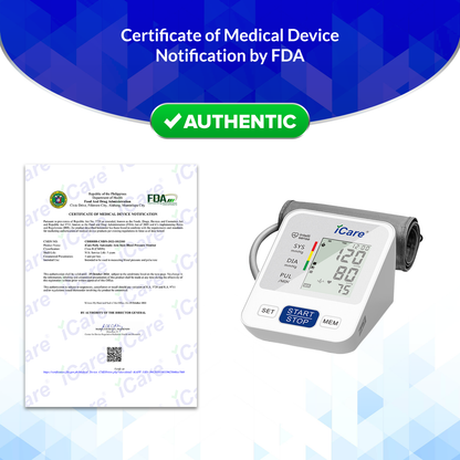 iCare® CK238 Automatic Digital Blood Pressure Monitor / Digital Sphygmomanometer  Small arm cuff 22-32cm