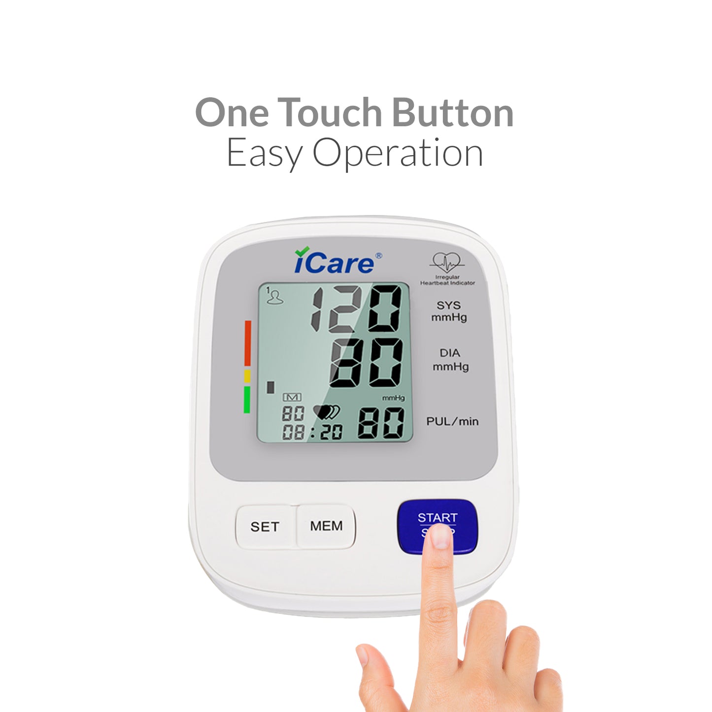iCare® CK818 Automatic Digital Blood Pressure Monitor / Digital Sphygmomanometer Medium arm cuff 22-36cm