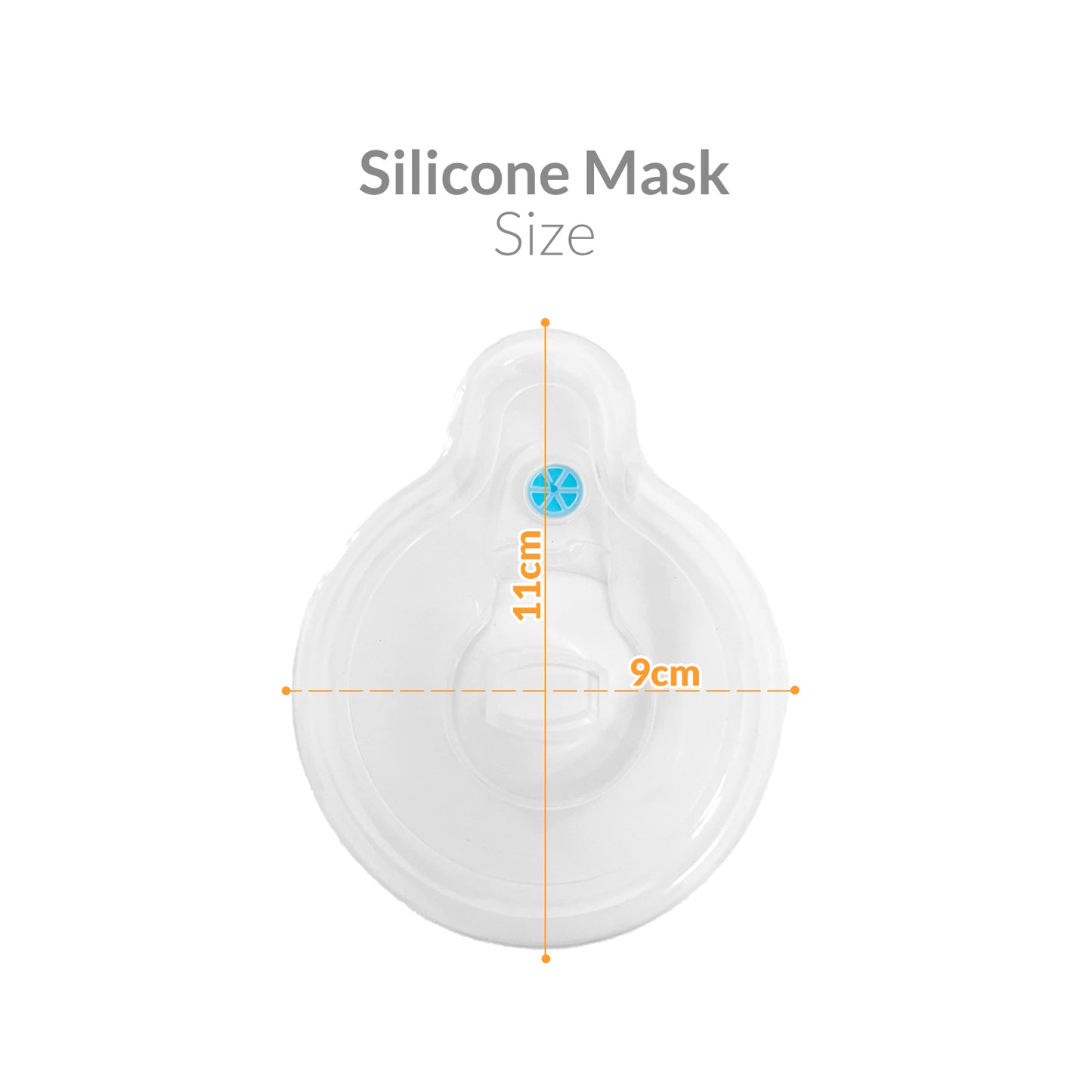 iCare® S1 Chamber Spacer (NO INHALER INCLUDED) for Adults with Large Mask, Fit Any Size, Sealed Package, Clean and Safe, for with your Asthma Inhaler, Ventolin via Chamber Spacer