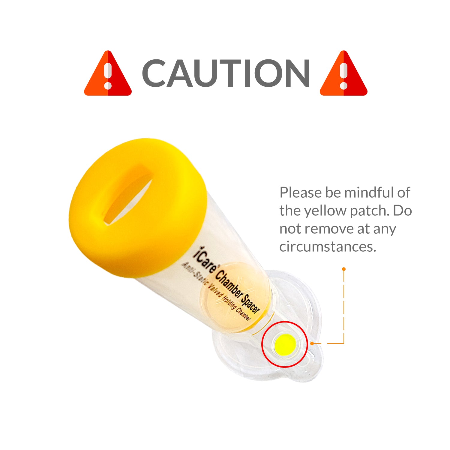 iCare® S2 Chamber Spacer (NO INHALER INCLUDED) for Kids with Medium Mask, Sealed Package, Clean and Safe, for with your Asthma Inhaler, Ventolin via Chamber Spacer