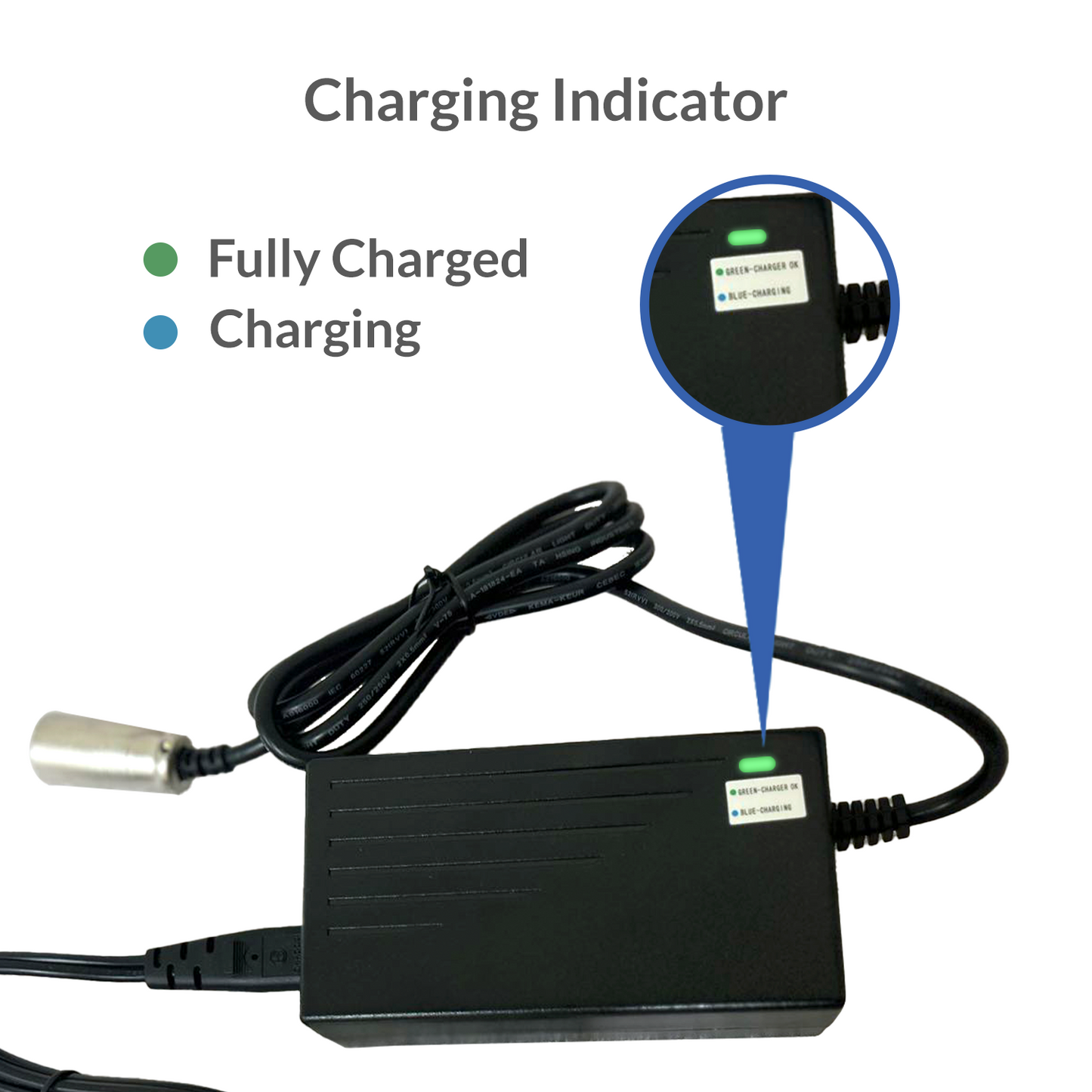 iCare® Lead-acid Battery Charger ONLY COMPATIBLE WITH E310Pro, E510Power, E610Max, E310-XM, E510-XM