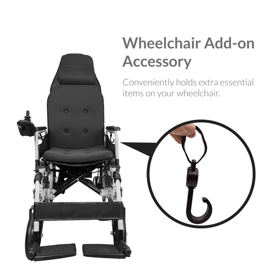 iCare attachable hook add-on accessory for Electric Wheelchair