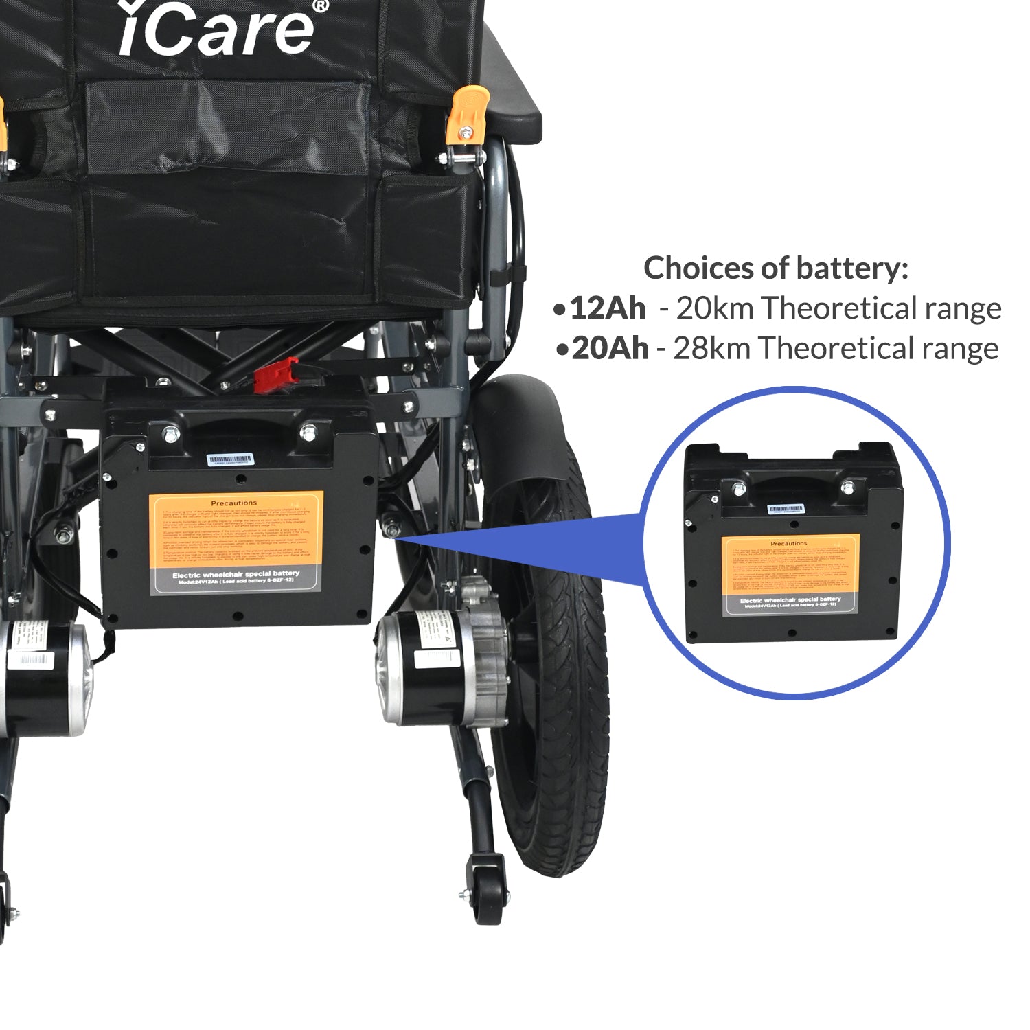 iCare E310-XM Heavy Duty Electric Wheelchair