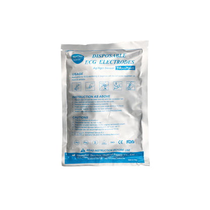 iCare® ECG Cables(Snap Button Type) with 1pack ECG Electrode Pads