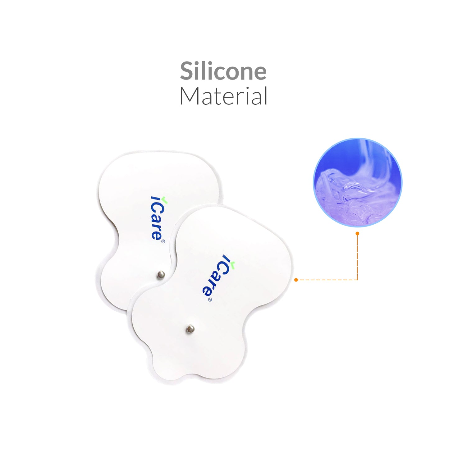 iCare® FQ26 Electrode Silicone Pad ONLY for (FQ221 Electronic Nerve Stimulator)