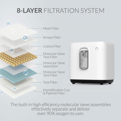 iCare LL02 Oxygen Concentrator 93% Purity