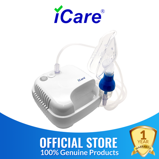 iCare N63 NebuLuxe Compressor Nebulizer with Choice of Mask Nebulizer Kit