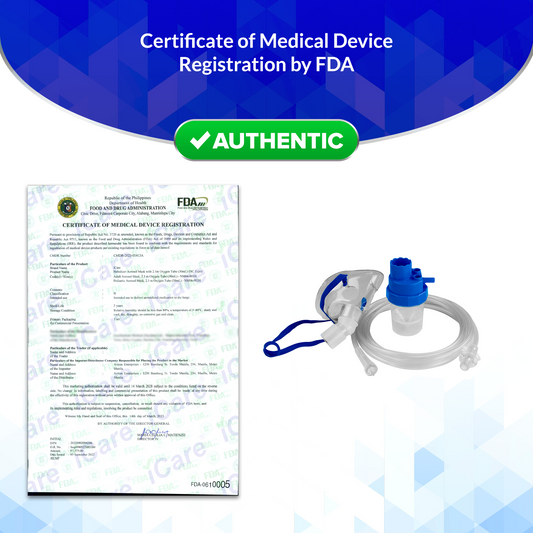 iCare® NM06-002HC Nebulizer Kit (High Capacity 30mL) with Pediatric Aerosol Mask, 2.1m Oxygen Tube