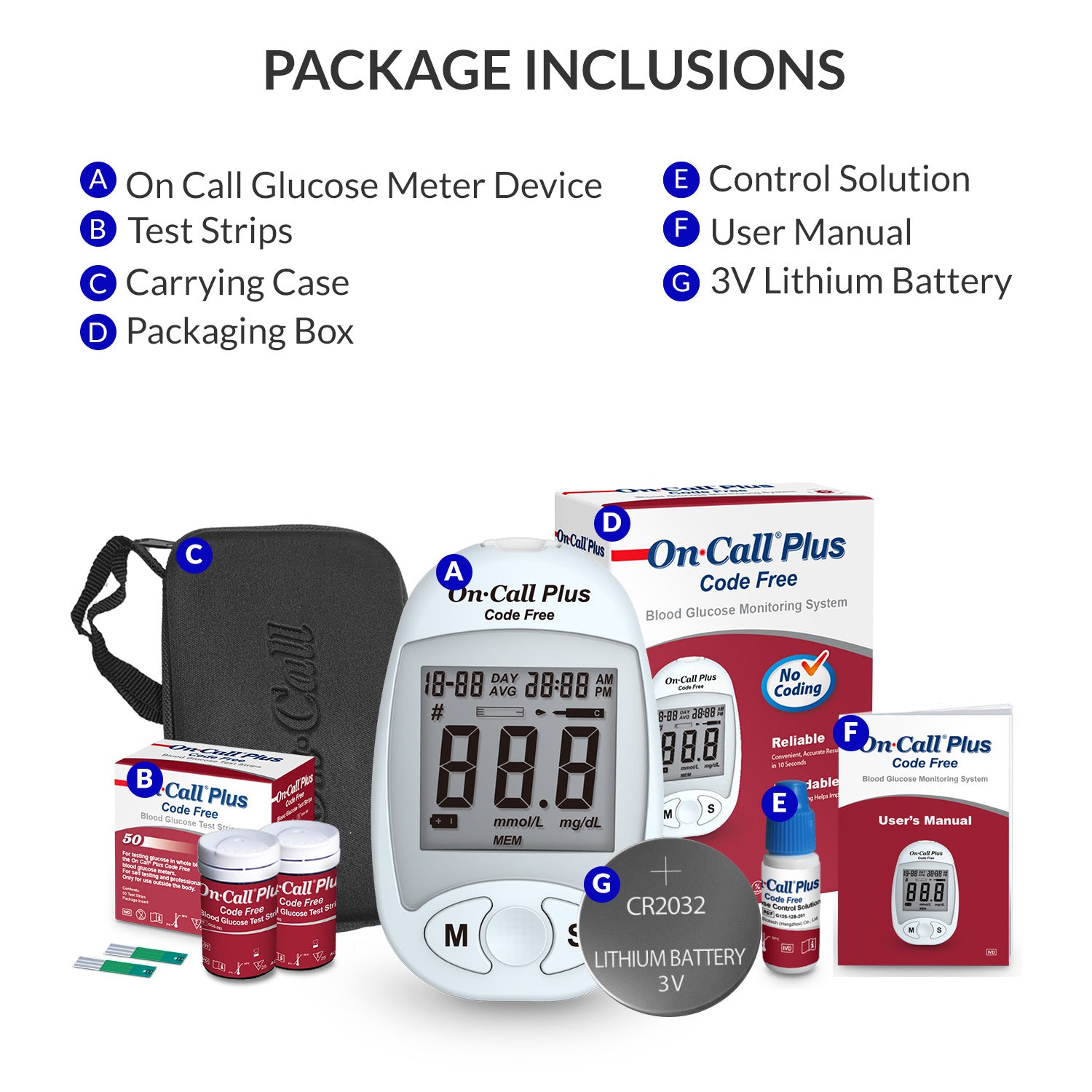 iCare Bundle Deal 24 CK239 Digital BP Monitor +OCP50 Blood Glucose Meter + E69 Infrared Forehead Thermometer