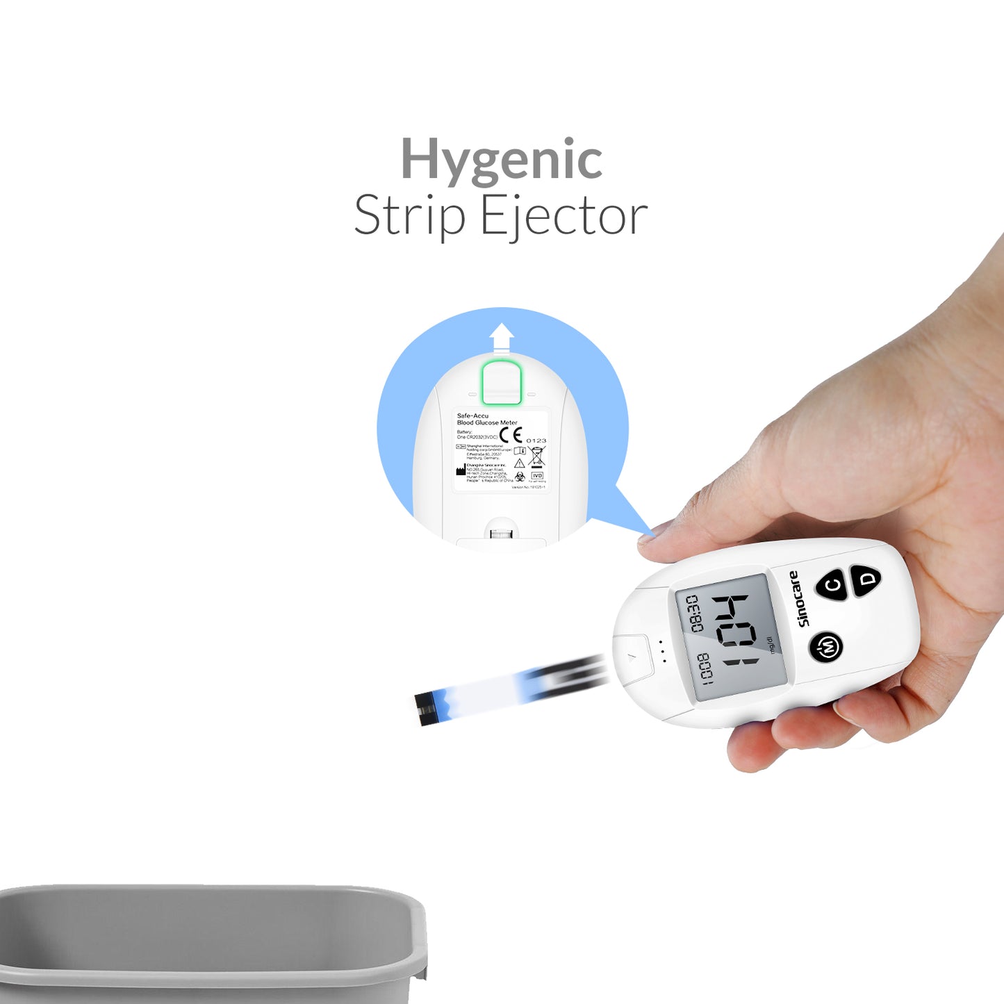iCare® Safe Accu Blood Glucose Meter COMPLETE SET meter with strips and lancets