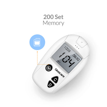 iCare® Safe Accu Blood Glucose Meter COMPLETE SET meter with strips and lancets