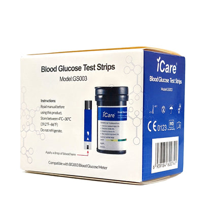 iCare BS003 100pcs Test Strips Compatible with BG003 Blood Glucose Meter ONLY