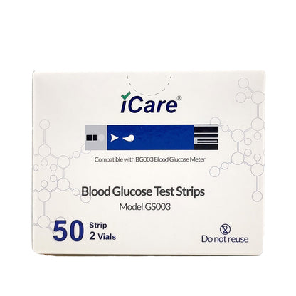 iCare BS003 100pcs Test Strips Compatible with BG003 Blood Glucose Meter ONLY