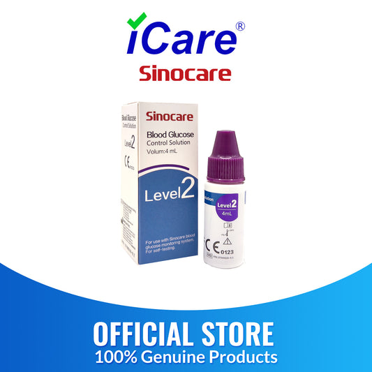Sinocare Blood Glucose Control Solution Level 2 for Safe Accu Glucose Meter 4ml SA