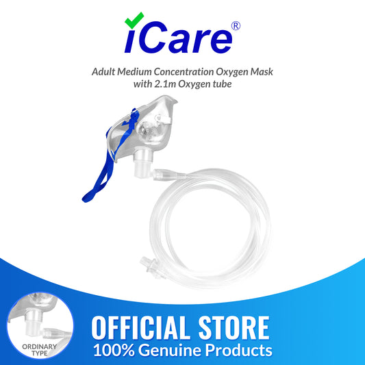 iCare® NM01-001 Oxygen Mask for Adult 200cm Oxygen Tube