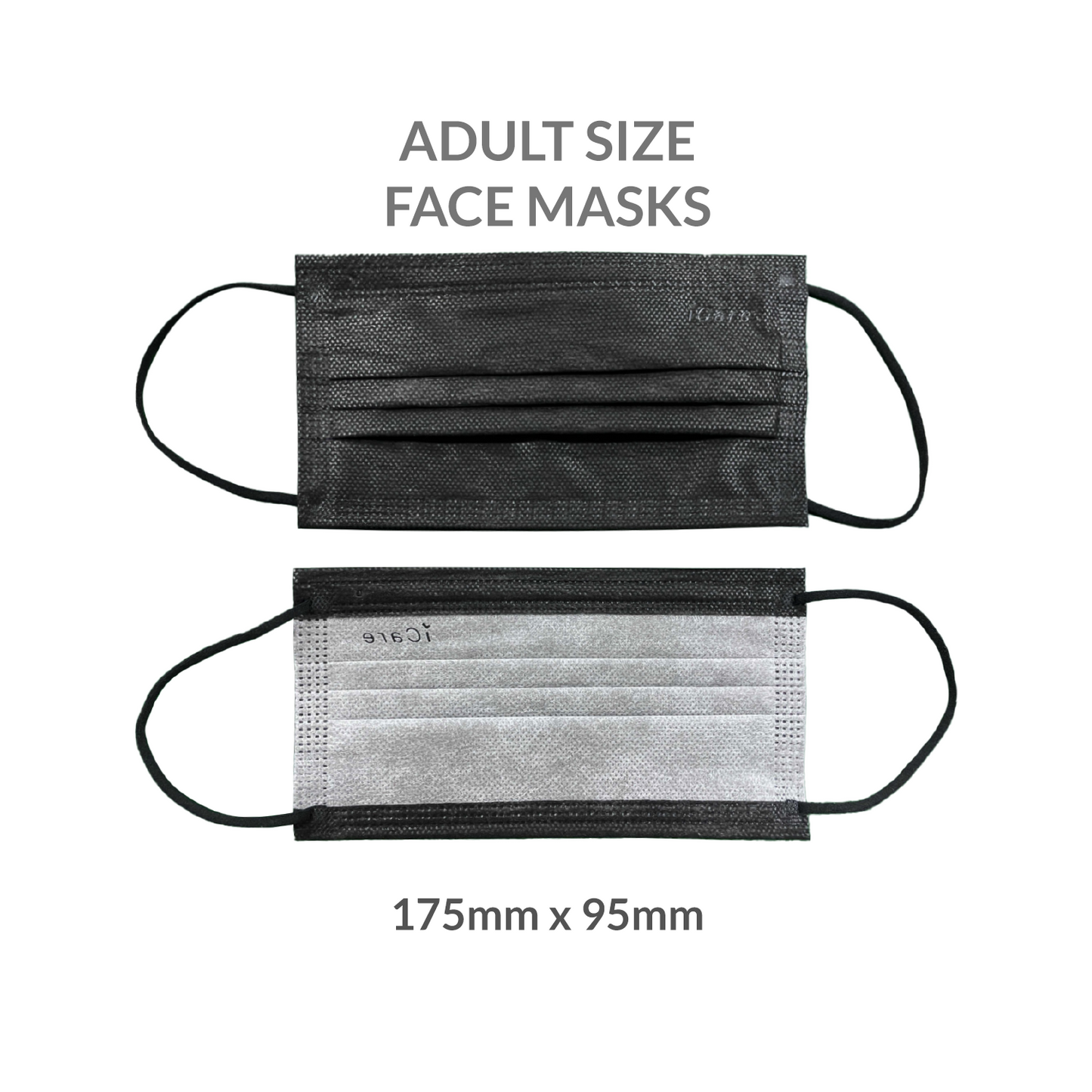iCare® REF287 Disposable Face Mask ( Type II For Medical Use) 2 Boxes(100pcs) with Comfortable Elastic Earloop and Embedded Nose Clip Design, 3ply Breathable Melt-Blown and Non-Woven Fabric for Home, Office and Outdoor