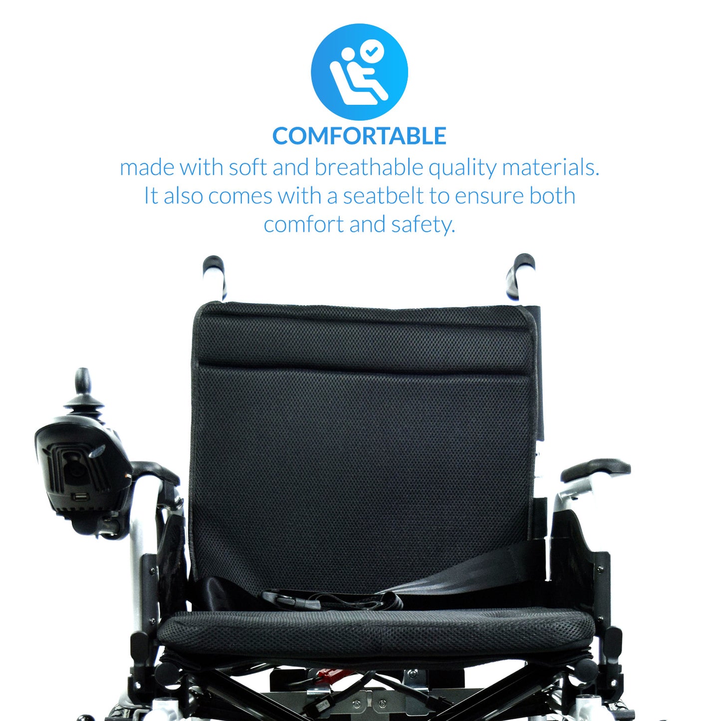 iCare® E310 Pro Electric Wheelchair HEAVY DUTY (110kg Load Limit, 50kg Wheelchair Weight)