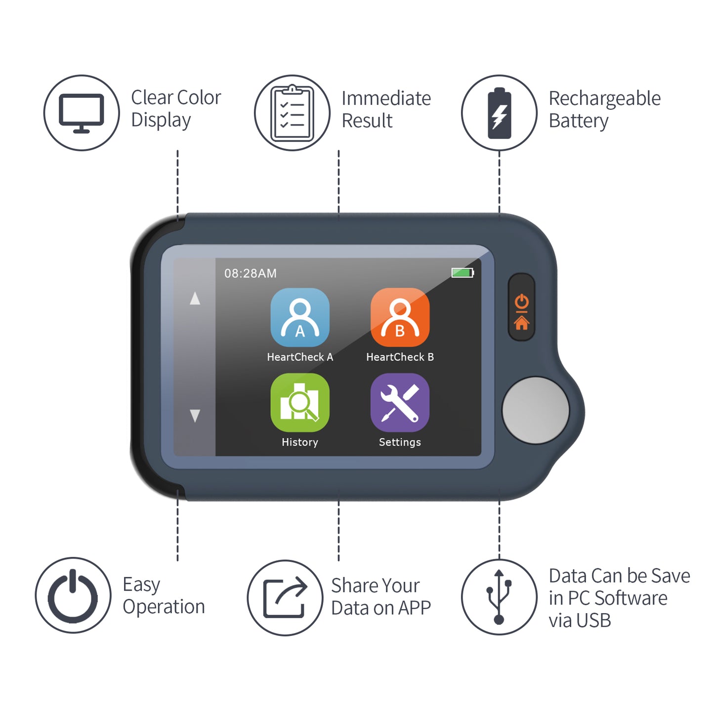 iCare® PB-20 Portable ECG Monitor (for iPhone & Android, Mac & Windows)Wireless EKG Monitoring Device