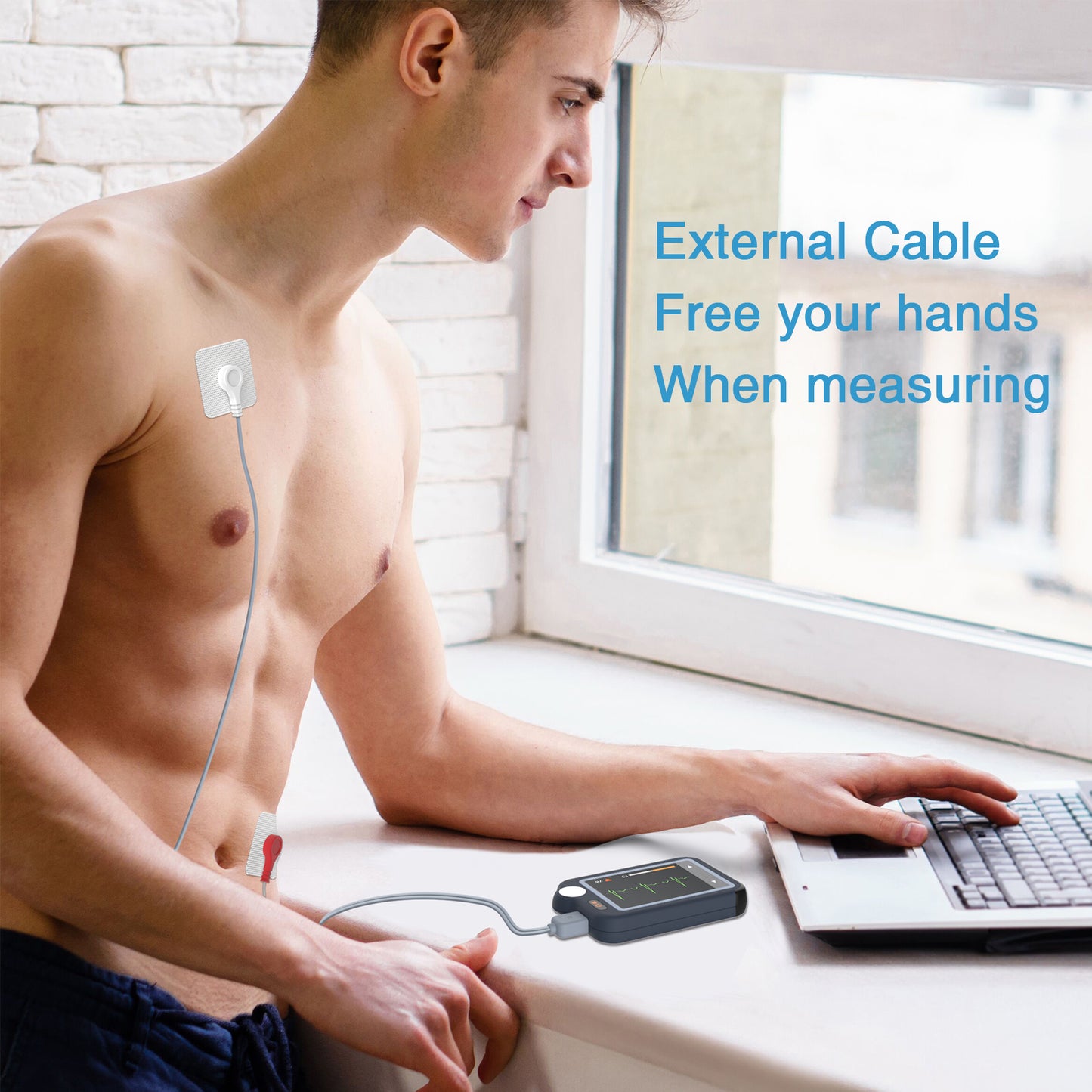 iCare® PB-20 Portable ECG Monitor (for iPhone & Android, Mac & Windows)Wireless EKG Monitoring Device