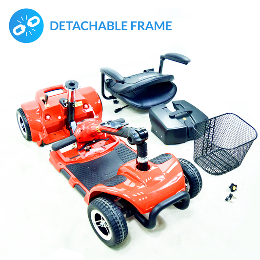 iCare® EB690 Electric Mobility Scooter - Wheelchair (100kg Load Limit, 50kg Wheelchair Weight)