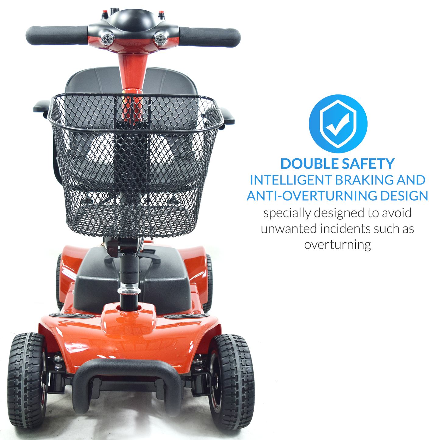 iCare® EB690 Electric Mobility Scooter - Wheelchair (100kg Load Limit, 50kg Wheelchair Weight)