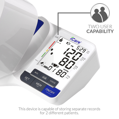 iCare® BK36 Automatic Digital Blood Pressure Monitor / Digital Sphygmomanometer Small arm cuff 22-32cm