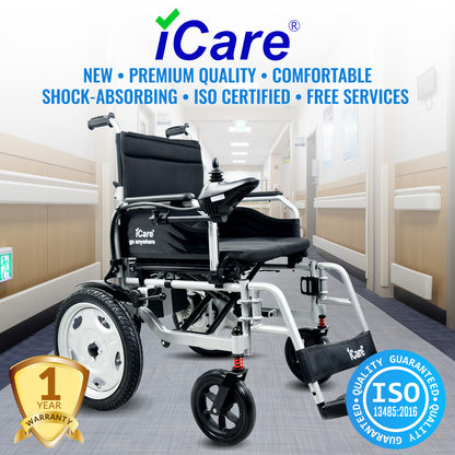 iCare® E310 Pro Electric Wheelchair HEAVY DUTY (110kg Load Limit, 50kg Wheelchair Weight)